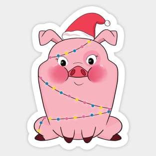 Piggy of Christmas Sticker